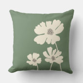 コスモスフラワーシルエットモダンフローラウォール クッション (正面)