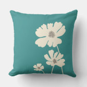 コスモスフラワーシルエットモダンフローラウォール クッション (正面)