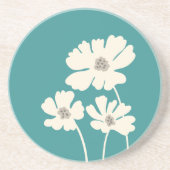 コスモスフラワーシルエットモダンフローラウォール コースター (正面)