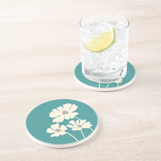 コスモスフラワーシルエットモダンフローラウォール コースター (側面)