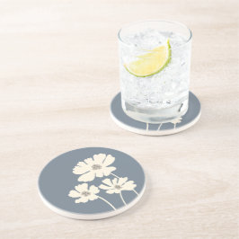 コスモスフラワーシルエットモダンフローラウォール コースター