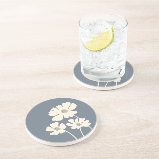 コスモスフラワーシルエットモダンフローラウォール コースター (側面)