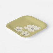 コスモスフラワーシルエットモダンフローラウォール ペーパープレート (傾斜あり)