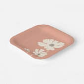 コスモスフラワーシルエットモダンフローラウォール ペーパープレート (傾斜あり)