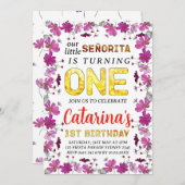 コスモスフラワーズインスパイアフェスター誕生日 招待状 (正面/裏面)