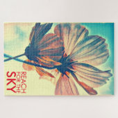 コスモスフラワーリーチフォーザスカイ引用文 ジグソーパズル (横)