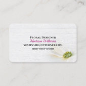 コスモスフラワーin水玉模様リボン 名刺 (裏面)