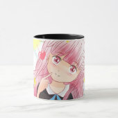 コスモスマグ(黒いインテリア) マグカップ (中央)