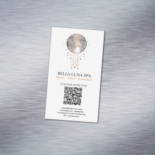 *~*コスモスムーンシャーマン月の宇宙 マグネット名刺 (インサイチュ)