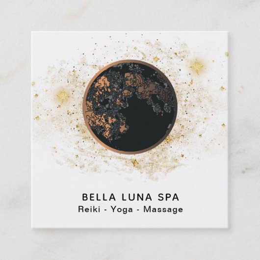 *~*コスモスムーンユニバースグリッタースターズシャーマン スクエア名刺 (正面)