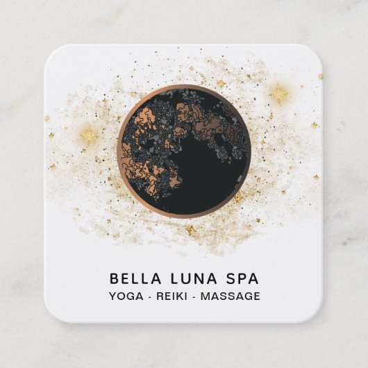 *~*コスモスムーンユニバース。 グリッタースターズシャーマン スクエア名刺 (正面)