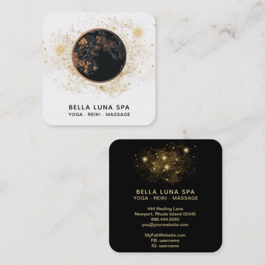 *~*コスモスムーンユニバース。 グリッタースターズシャーマン スクエア名刺 (正面/裏面)