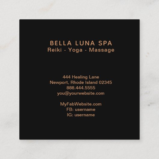 *~*コスモスムーン·ユニバース·グリッタースターズ·シャーマン スクエア名刺 (裏面)