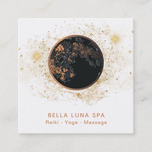 *~*コスモスムーン·ユニバース·グリッタースターズ·シャーマン スクエア名刺 (正面)