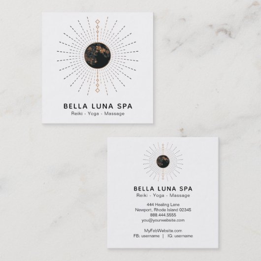 *~*コスモスルナエナジーズムーンシャーマン スクエア名刺 (正面/裏面)