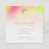 ~コスモスレインボースターズ月金ゴールド月 スクエア名刺 (裏面)