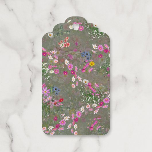 コスモス原野ワイルドフラワーナプキン ギフトタグ (裏面)