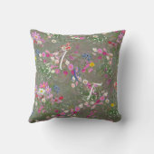 コスモス原野ワイルドフラワー クッション (裏面)