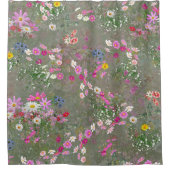 コスモス原野ワイルドフラワー シャワーカーテン (正面)