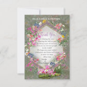 コスモス原野ワイルドフラワー 出欠カード (正面)