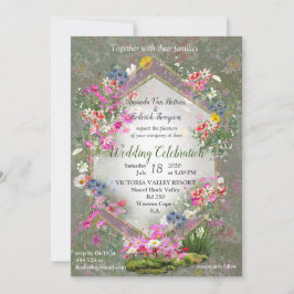 コスモス原野ワイルドフラワー 招待状