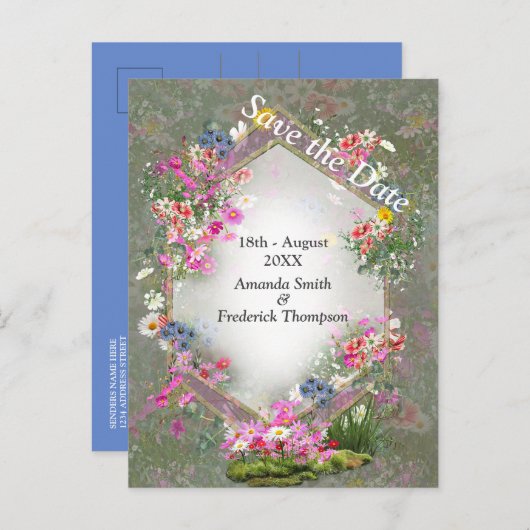 コスモス原野ワイルドフラワー 案内ポストカード (正面/裏面)