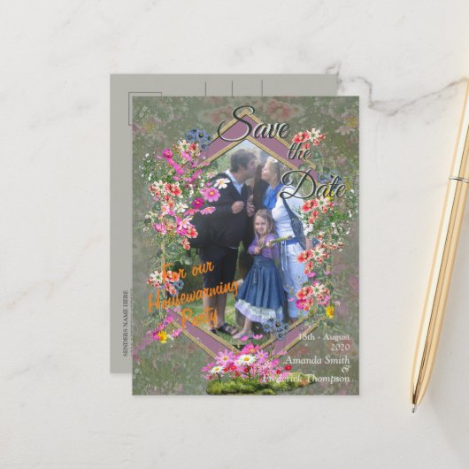 コスモス原野ワイルドフラワー 案内ポストカード (正面/裏面インサイチュ)