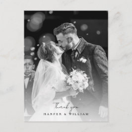 コスモス感謝していの花写真の結婚はがき ポストカード