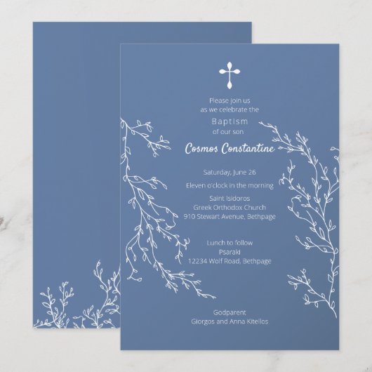 コスモス招待状1 招待状 (正面/裏面)