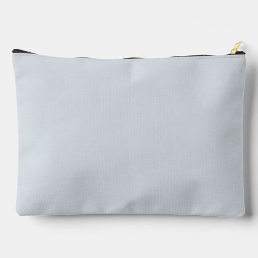 コスモス淡い色ののシルエットと名前を持つアイスブルー アクセサリーポーチ (裏面)