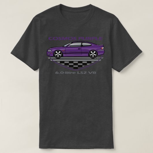 コスモス紫 Tシャツ (デザイン正面)