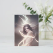 コスモス絵葉書の女神 ポストカード (スタンド正面)