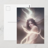 コスモス絵葉書の女神 ポストカード (正面/裏面)