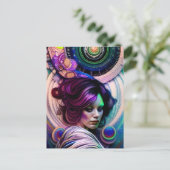 コスモス絵葉書の女神 ポストカード (スタンド正面)