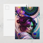 コスモス絵葉書の女神 ポストカード (正面/裏面)