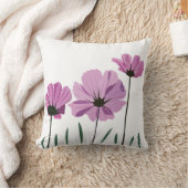 コスモス花紫色の花ピンク色の花 クッション (ブランケット)