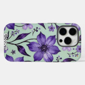 コスモス芸術的の花を青に Case-Mate iPhoneケース (裏面 (横))