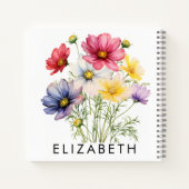 コスモス誕生月カスタマイズ花贈り物 ノートブック (裏面)