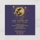 *~*コスモス金ゴールドムーンオーロラグリッタースター スクエア名刺 (裏面)