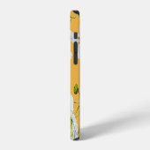 コスモス、水彩画、シームレス、花柄 iPhoneケース (左側面)
