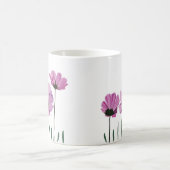 コスモス 紫色の花 桃色の花 コーヒーマグカップ (中央)