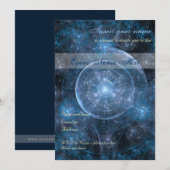 コスモス 背景 001 招待状 (正面/裏面)