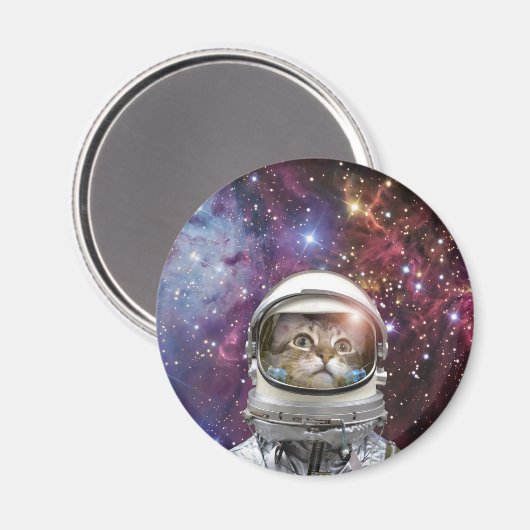 コスモナウ猫 マグネット (正面/裏面)