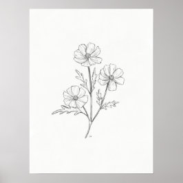 コスモペンシルスケッチアートプリント ポスター