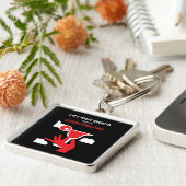 コスモポリタンのカクテルドリンク キーホルダー (側面)