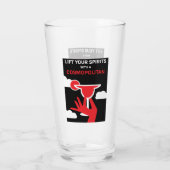 コスモポリタンのカクテルドリンク タンブラーグラス (裏面)