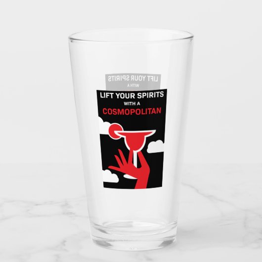 コスモポリタンのカクテルドリンク タンブラーグラス (正面)