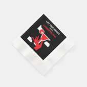 コスモポリタンのカクテルドリンク 縁ありカクテルナプキン (角)