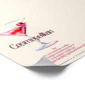 コスモポリタンアートプリント | バーデコールカクテルポスター ポスター (角)