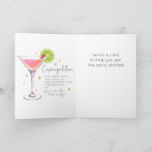 コスモポリタンカクテル21ハッピーバースデーカード カード (内部)